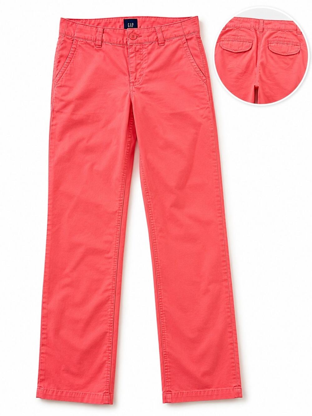 Gap Women’s Coral Straight Leg Pants Size 2 Casual Lightweight Cotton Blend